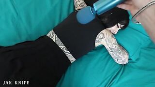 The best commercial with a vibrator ever, featuring a hot tattoo girl