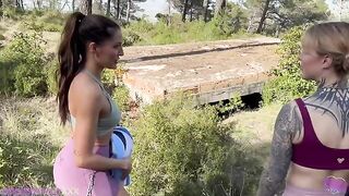 A guy fucked his girlfriends in the forest, just like Horny Hiking’s wild adventures