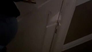 She is too excited after a night in the club, so she is looking for a place to have some fun