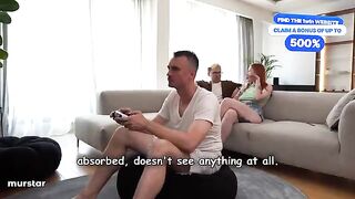 Don't say a word, or your stepmom will bring you to orgasm with her tongue