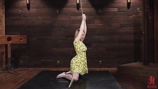 The sweet torture of a girl with a strong vibrator