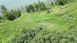 Instead of a picnic, they were caught in the act