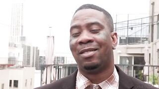 The balcony is a great place for sex, especially in HD with ebony beauties