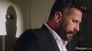 Morgan goes to great lengths to satisfy her boss Manuel in this intense scene from Deeper