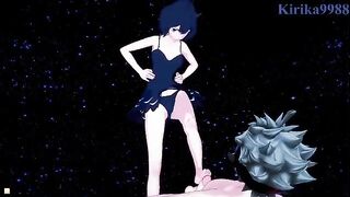Secre Swallowtail and Asta have deep sex on the beach at night in a passionate 3D hentai scene