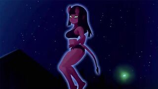 Horny Witch fucks a Teen Guy - Animated Porn