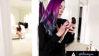 Babe Angela White has a magical lesbian sex with a stunning witch