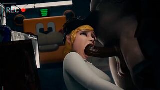 FNAF Security Breach Vanessa gets fucked in the office of a pizzeria