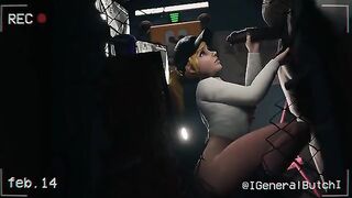 FNAF Security Breach Vanessa gets fucked in the office of a pizzeria
