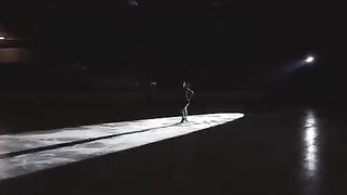 Figure skater girl fucked in the locker room by her boyfriend