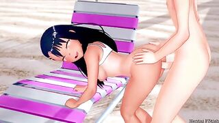 Hentai Beach Episode 2 Nagatoro Big Tits Creampie Scene