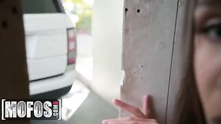 Abella Danger gets her ass worshipped by a grateful man