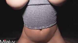 Milaluv 4K 60fps - Bouncing big natural tits in meaty pussy