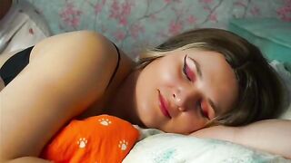The stepson is very excited with his hot stepmom in bed