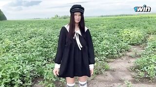 The guy managed to fertilize the eggs, and the girl was thrilled