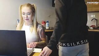 A hot girl is fucking to get good marks in college