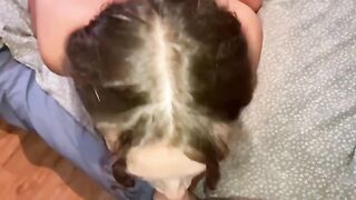 The guy prepared his member for a long sex session with intense passion