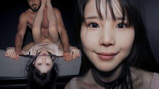 An innocent girl likes to be treated roughly