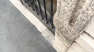 Sit down softly and receive a creampie from an Italian guy's cock