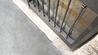 Sit down softly and receive a creampie from an Italian guy's cock