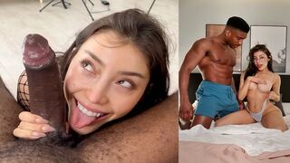 A girl was fucking on the bed, her moans echoing through the room