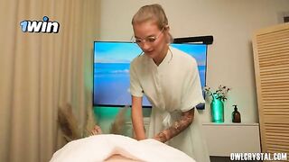 Massage finished with a great erotic happy ending