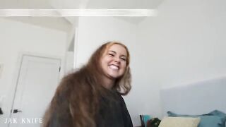 Girl was attacked with passion, her friend also got involved in the action