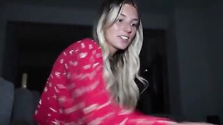 The blonde asked her stepbrother to treat her gently before sex