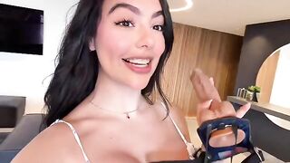 My best friend gave me a present, a strap-on, and we're in heaven
