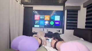 A prank with a girlfriend and her friend turned into an intimate encounter
