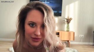 A girl is being fucked hard from behind, she's asking for mercy