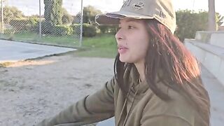An actress went to the jungle and found a big cock instead of mushrooms