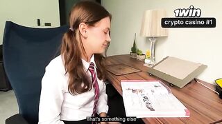 The control of the mouth is a very important lesson for a schoolgirl to learn