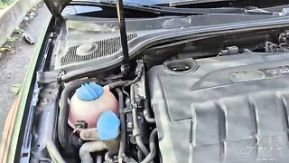 Perfect bait on the road: a young and beautiful amateur gets fucked hard