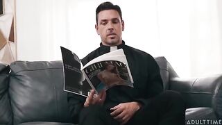 I fucked her on the couch and finished on her tits