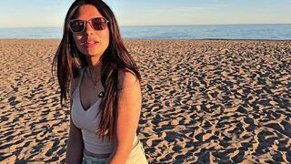 An empty beach isn't the perfect spot for an intimate moment
