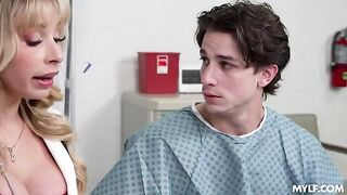 A blonde in the hospital, even attempted the impossible