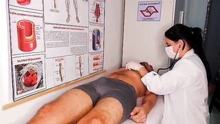A hot nurse has no time for foreplay and underwear in this steamy scene from FakeHospital, where the lines between doctor and patient, and reality and fantasy, are often blurred. This channel is known for delivering intense, adrenaline-fueled content that