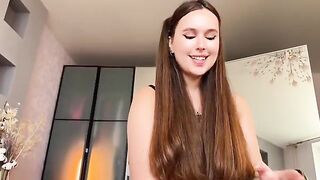 A sexy girl in lingerie is doing a femdom handjob