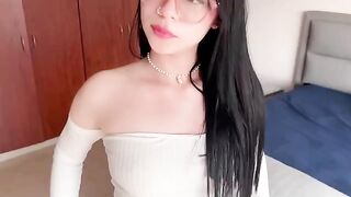 A girl with small boobs sucks cock and fucks like a slut