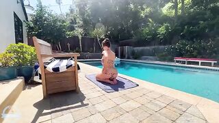 It's just moans and splashes by the pool
