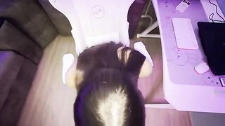 A girl with a tight ass was fucked in POV style