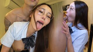 A cute girl in a school uniform gets fucked hard