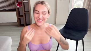 She’s too shy to play strip cards, so he helps her