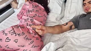 A naughty girl gets fucked by her best friend at home until she comes