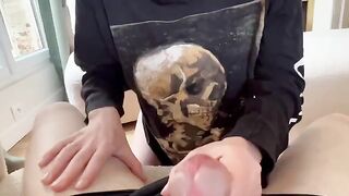 The slim girl has an amazing sex with her handsome partner