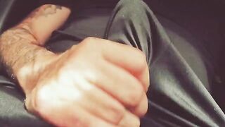 A guy has sex with his hand and talks dirty in an exclusive video