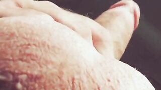A guy has sex with his hand and talks dirty in an exclusive video
