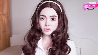 The girl played a doll for her lover and he fucked her hard