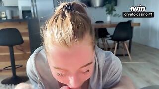A sexy striptease drive made this babe hungry for cock